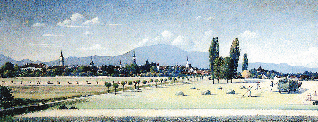 Veduta Varaždina na razglednici s početka 20. stoljeća