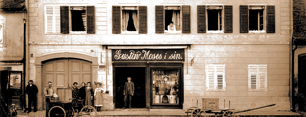 Prodavaonica Gustava Mosesa i sina u Varaždinu s početka 20. stoljeća